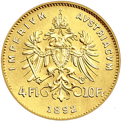 10 avstrijskih frankov - 4 florini