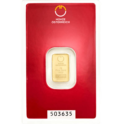 2g zlata | Münze Österreich