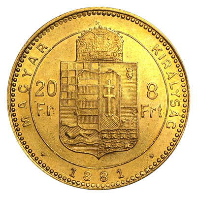 20 madžarskih frankov - 8 forintov
