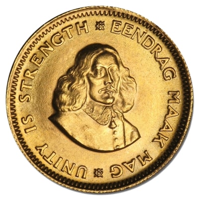 Južnoafriški zlati kovanec - 1 rand