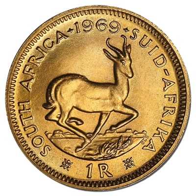 Južnoafriški zlati kovanec - 1 rand