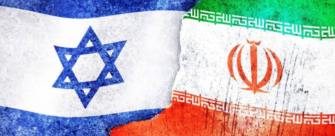 Izrael Iran zastave